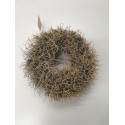 COURONNE IRON BUSH NATUREL 30CM