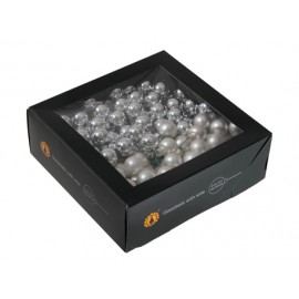 BOULE DE NOEL 20MM SILVER COMBI 36PCS