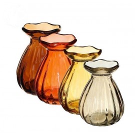 GLAS VAASJE D7 H9 ORANJE-BRUIN 12ST