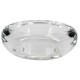 VERRE POUR CHAUFFE PLAT TRANSPARANT D6.7CM H2.5CM 1PC