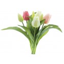 TULIPE 30CM MIX JROSE/BLANC