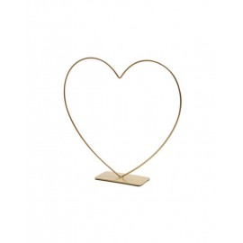 FRAME COEUR SUR SOCLE 30CM OR