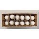 OEUFS DE POULET BLANC 12PCS