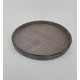 HOUTEN SCHAAL ROND 40X3CM GRIJS