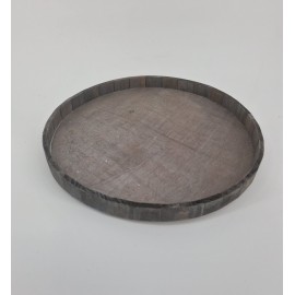 COUPE EN BOIS RONDE 40X3CM GRIS