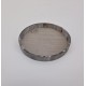 COUPE EN BOIS RONDE 25X3CM GRIS