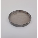 COUPE EN BOIS RONDE 25X3CM GRIS