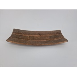 SCHAAL HOUT GEBOGEN BRUIN 43X19X7CM