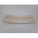 SCHAAL HOUT GEBOGEN WHITE WASH 63X25X9CM