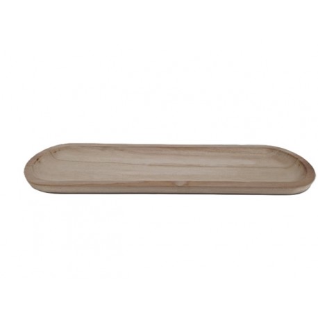 COUPE OVALE PAULOWNIA NATUREL 60X15X2.5CM