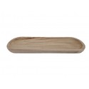 COUPE OVALE PAULOWNIA NATUREL 50X15X2.5CM