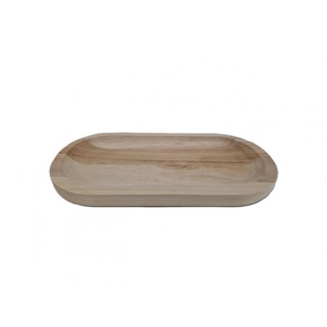COUPE OVALE PAULOWNIA NATUREL 30X15X2.5CM