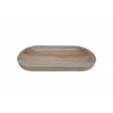 COUPE OVALE PAULOWNIA NATUREL 30X15X2.5CM