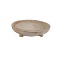 COUPE SUR PIED PAULOWNIA D30 H6CM NATUREL
