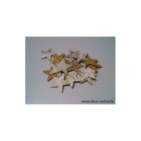 ETOILES DE BOULEAU 10CM 10PCS