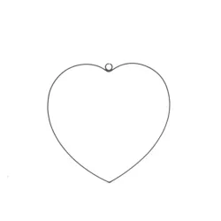 Frame coeur 20cm noir