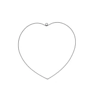 Frame coeur 30cm noir