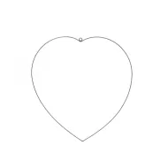 Frame coeur 40cm noir