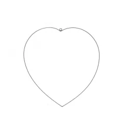 Frame coeur 40cm noir