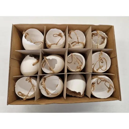 Goose eggs open, with rope 12pcs