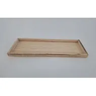 Coupe en bois 45x16cm white wash