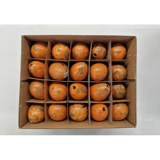 Quail eggs orange 60pcs
