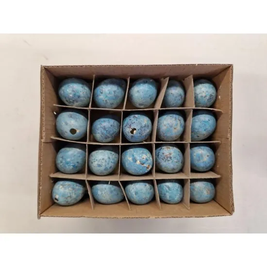Quail eggs turquoise 60pcs