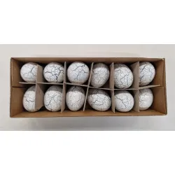 Oeufs de poulet blanc/gris 12pcs