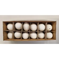 Oeufs de poulet blanc 12pcs