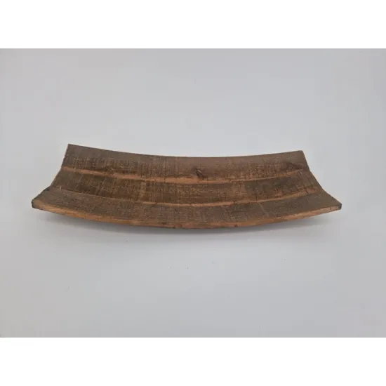 Wooden bowl curved brown 43x19x7cm