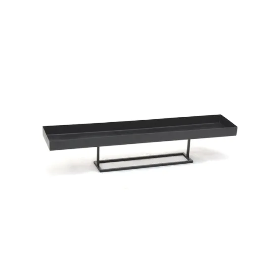 Tray rectangle sur pied 50x10 h10