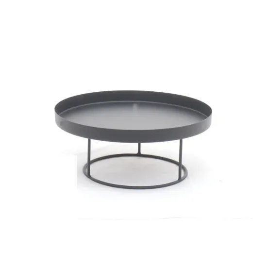Tray rond op voet d31 h12.5cm