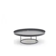 Tray rond op voet d36 h12.5cm