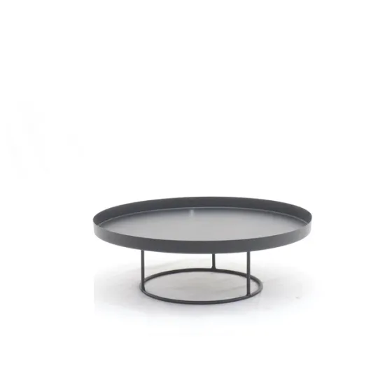 Tray rond op voet d36 h12.5cm