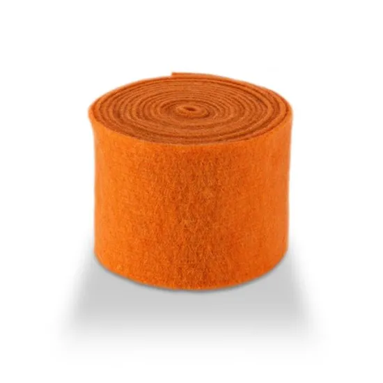 Wol vilt 7.5cm +/-5m oranje