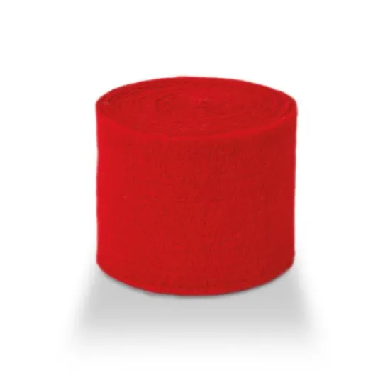 Wol vilt 7.5cm +/-5m rood