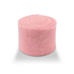 Wool felt 7.5cm +/-5m rose