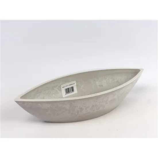 Eco friendly pot white stone 31.6*11.3*6.5cm