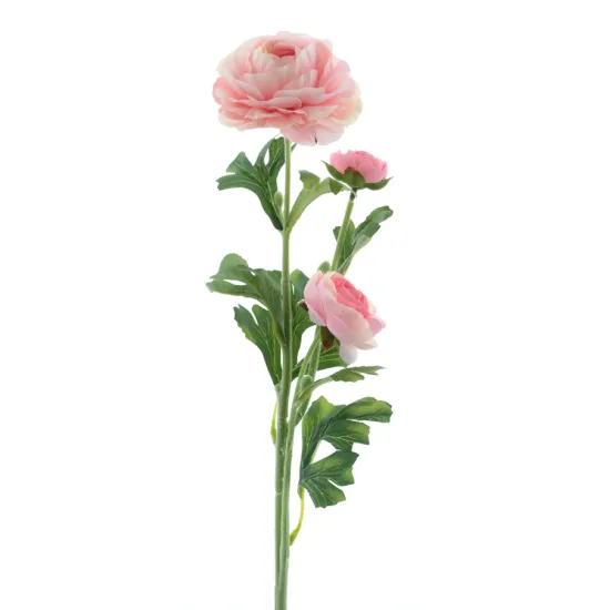 Ranunculus x3 light pink 64cm