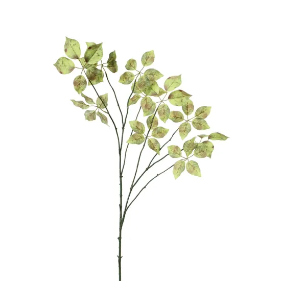 Rose leaf 110cm green/yellow
