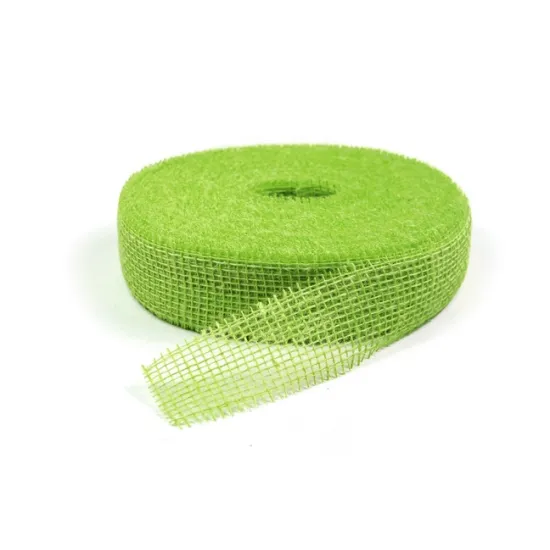 Jute 5cm 40m light green