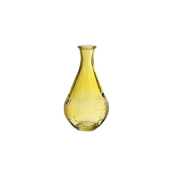 Vase dahlia d9 h16 curry 12pcs