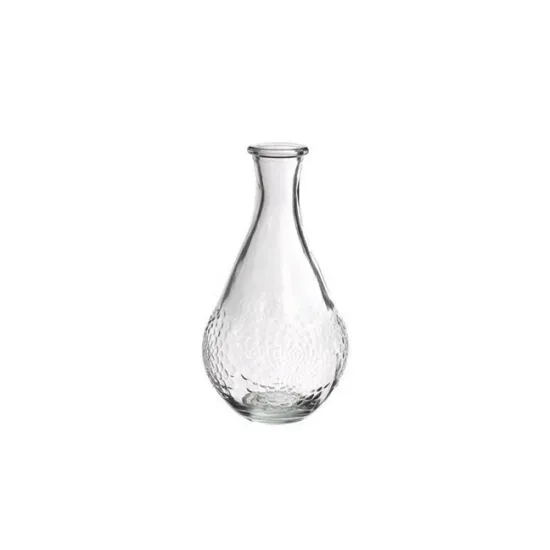 Vase dahlia d9 h16 transparant 12pcs