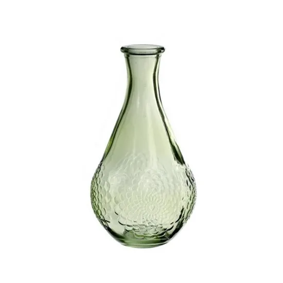 Vase dahlia d9 h16 light green 12pcs