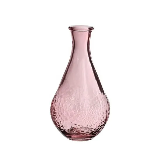 Vase dahlia d9 h16 light pink 12pcs