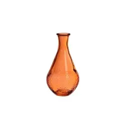 Vase dahlia d9 h16 orange 12pcs