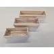 Wooden planter white wash 29x8x7.5cm