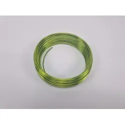 Fil aluminium 2,0mm vert 100gr +/-12m