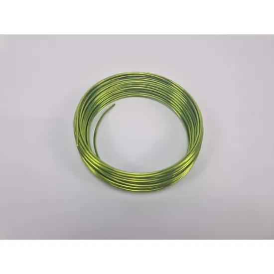 Aluminum wire 2.0mm apple green 100gr +/-12m