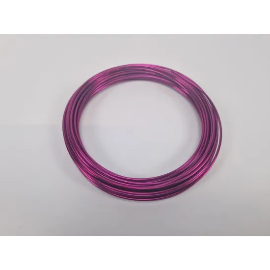 Aluminum wire 2.0mm strong pink 100gr +/-12m